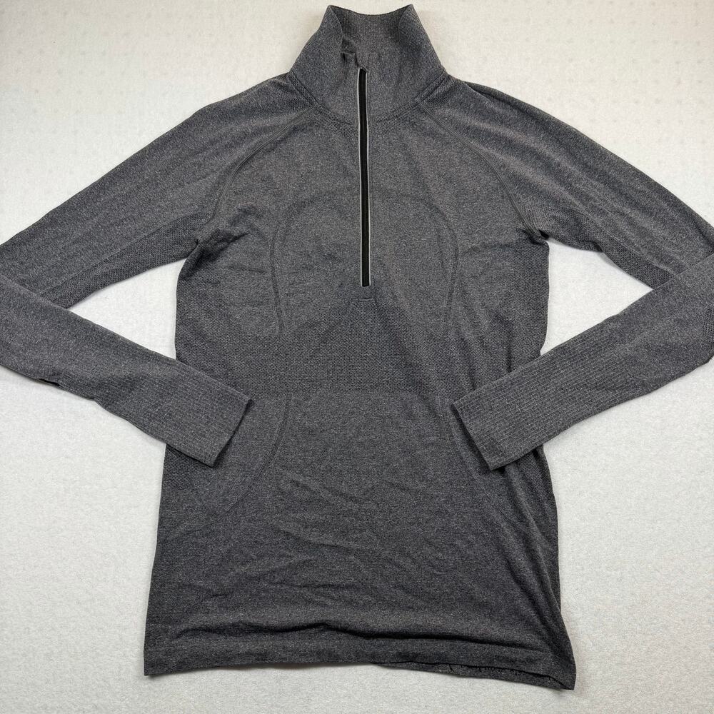 Lululemon Run Swiftly Tech 1/2 Zip Women’s Size 10 Gray Long Sleeve Running